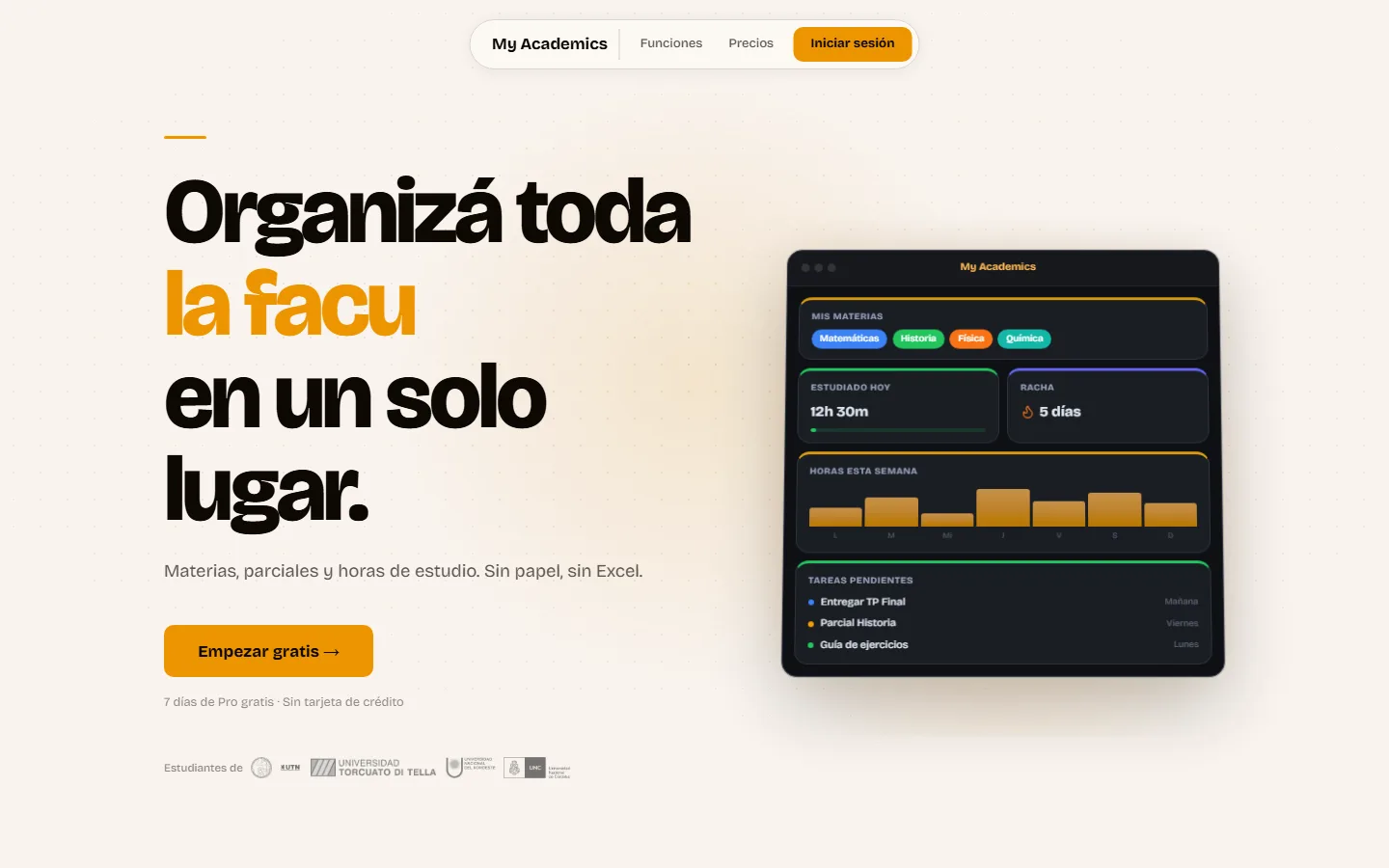 My Academics, plataforma para estudiantes